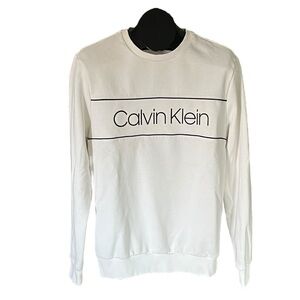 Calvin Klein White Knit Sweatshirt